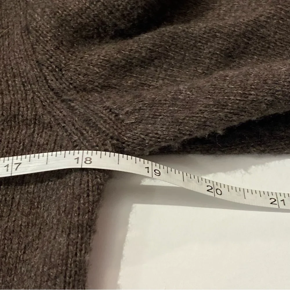 Abercrombie and Fitch Dark Brown Wool/Rabbit Hair Blend Cardigan Women's Size S